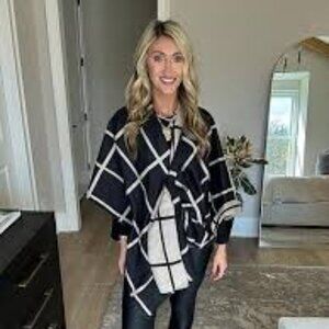 Moss Rose Women's Shawl Wrap Poncho Ruana Cape Open Front Cardigan Shawl